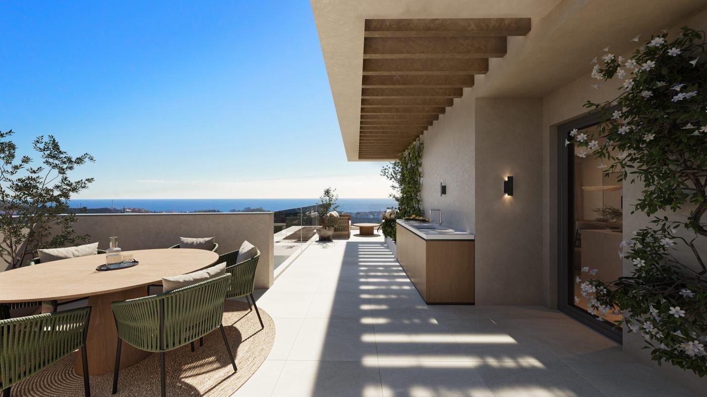 Neue Apartments mit Meerblick in Mijas, Málaga – Modernes Wohnen an der Costa del Sol