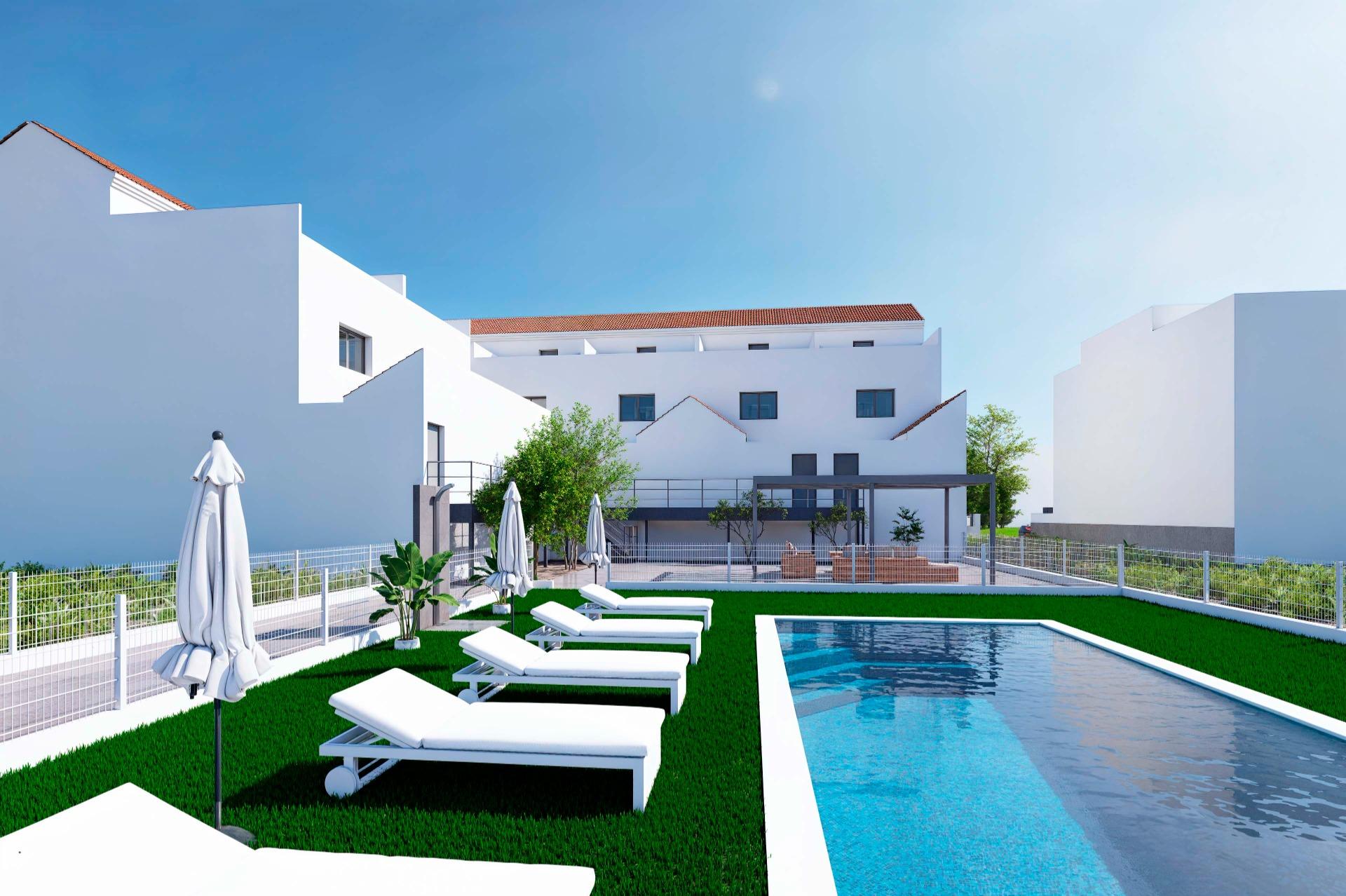 Moderne Reihenhäuser mit Solarium und Keller in Rafal, Alicante