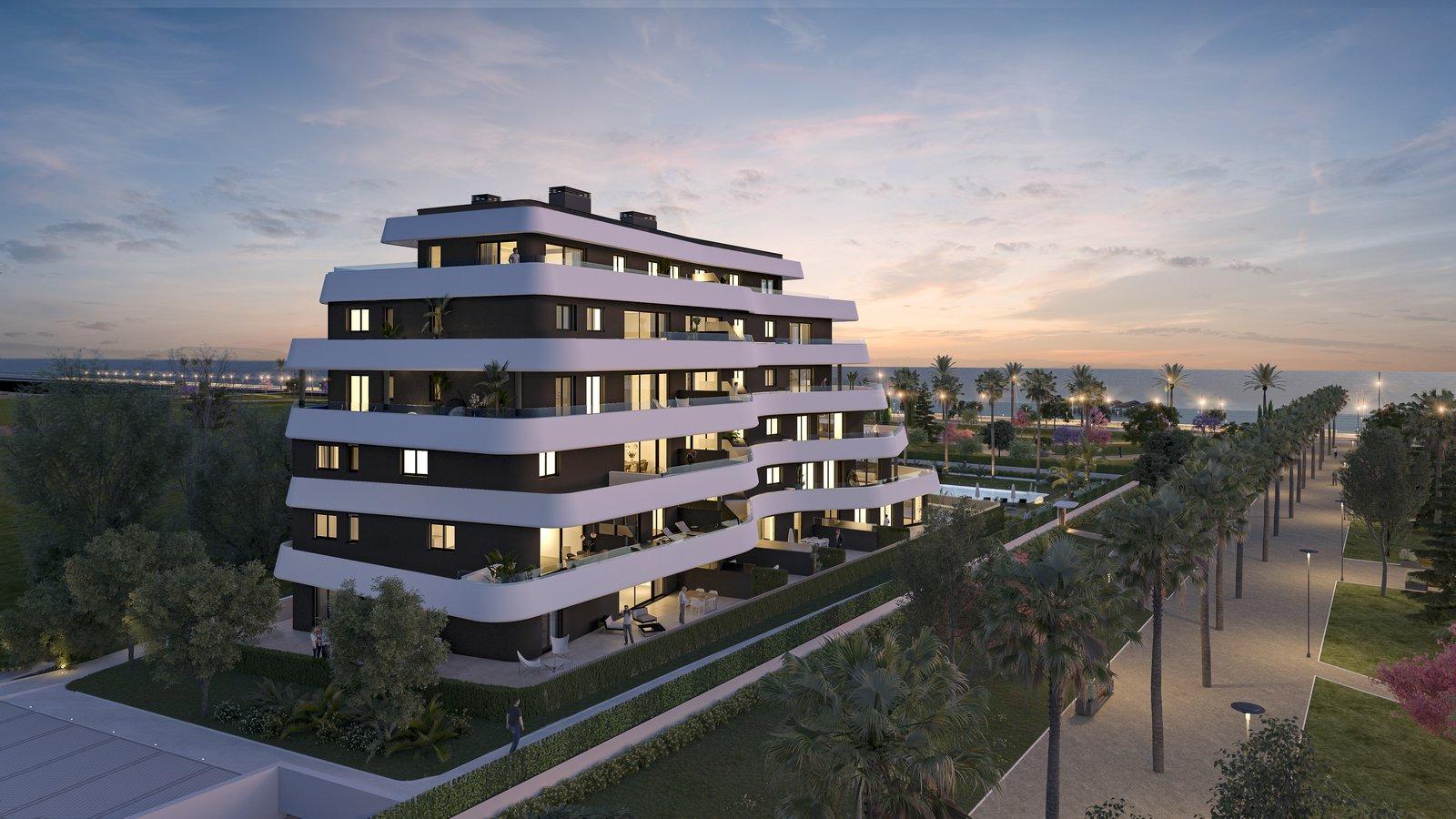 Nieuwbouwappartementen aan zee in Los Álamos, Torremolinos