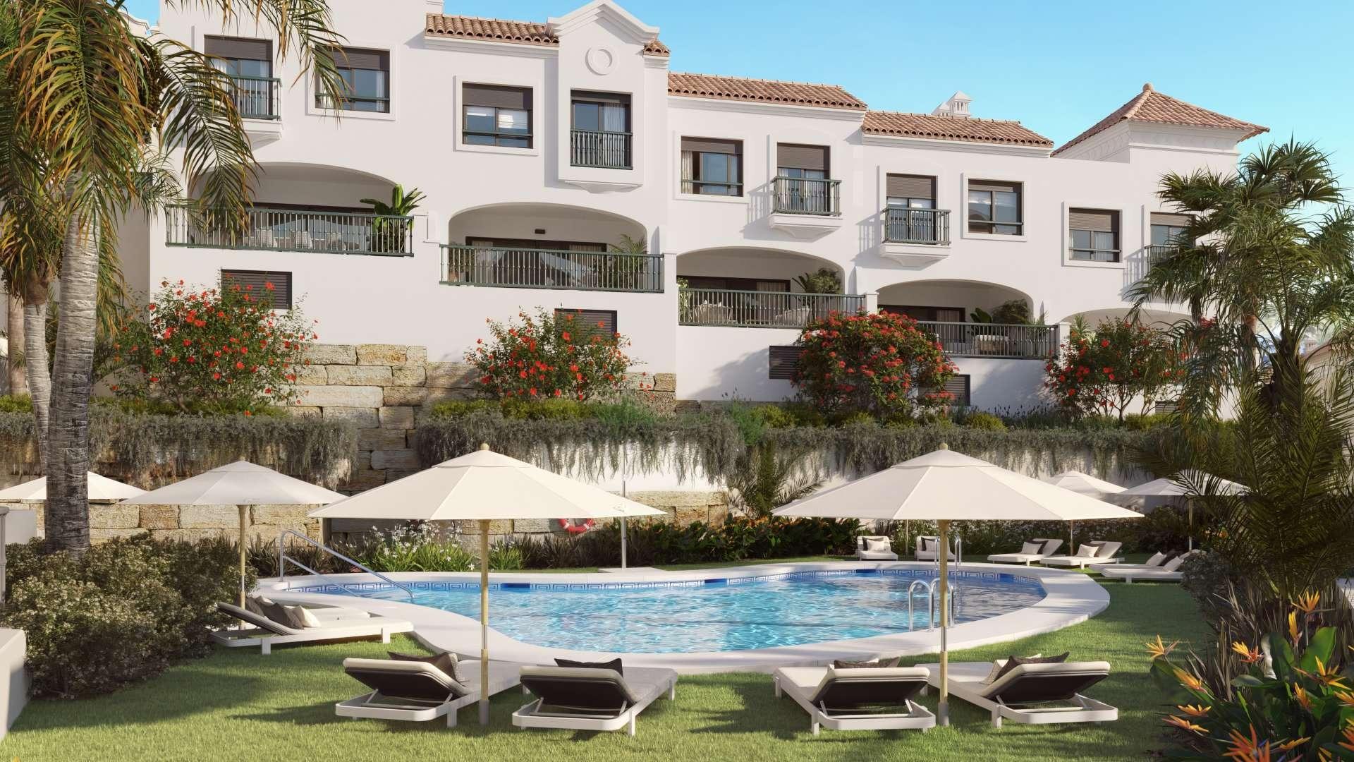 Locuințe Mediteraneene Moderne cu Vedere la Mare și Golf în Estepona, Costa del Sol