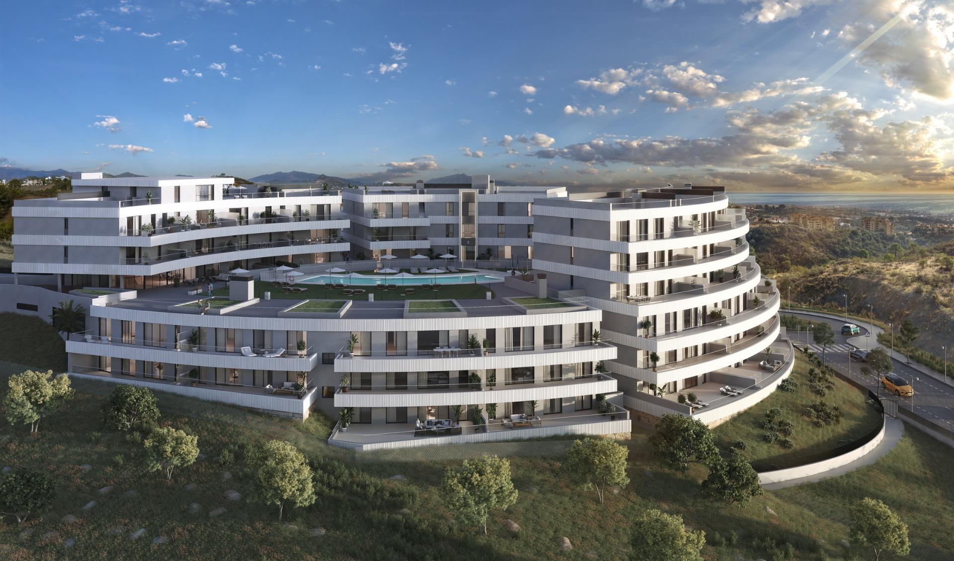 Apartamente noi cu vedere la mare în Selwo, Estepona