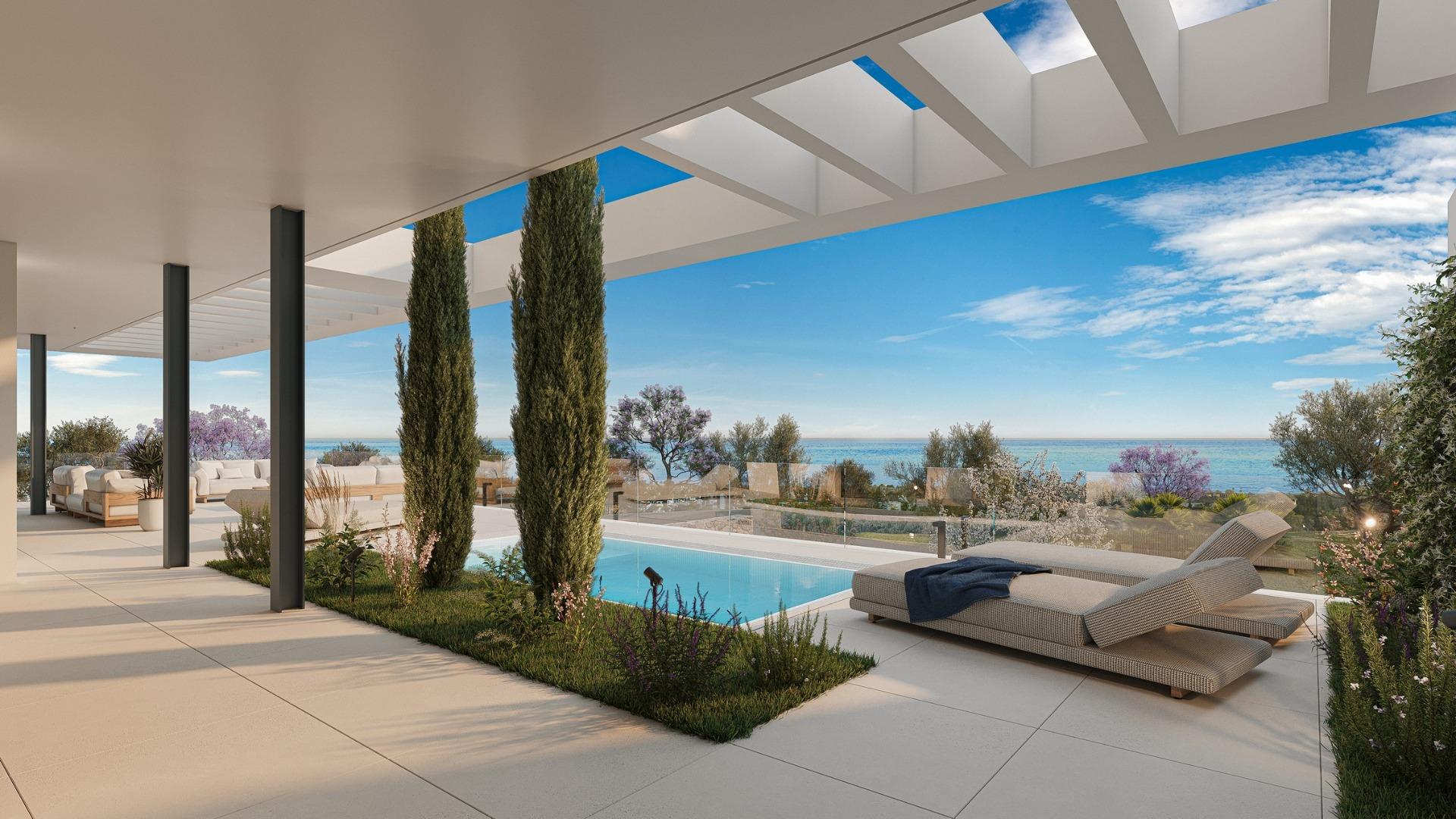Locuințe noi în Marbella Est cu vedere la mare și la terenul de golf