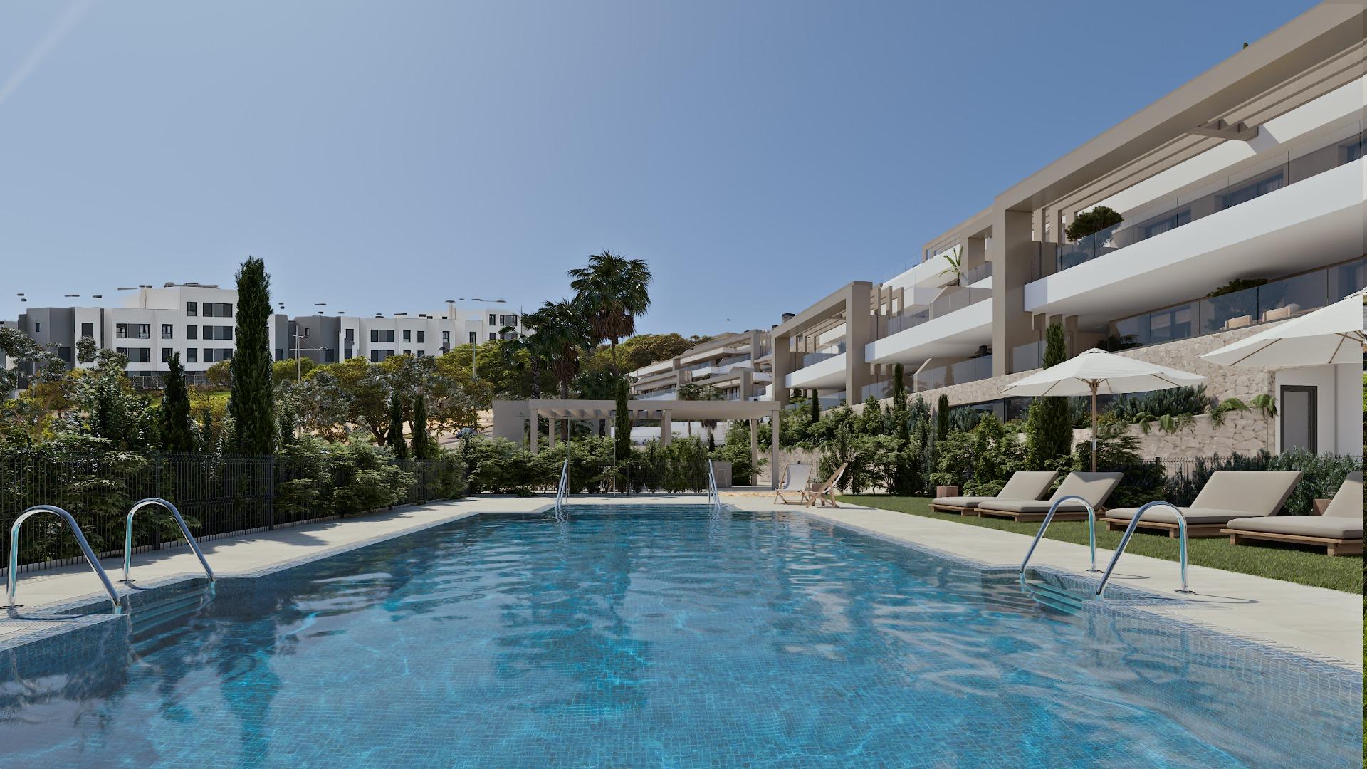 Exclusief woonresort in Estepona met uitzicht op zee en mediterrane levensstijl