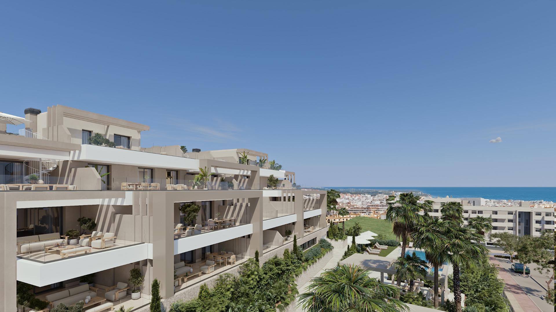 Resort résidentiel exclusif à Estepona avec vue sur la mer et style de vie méditerranéen
