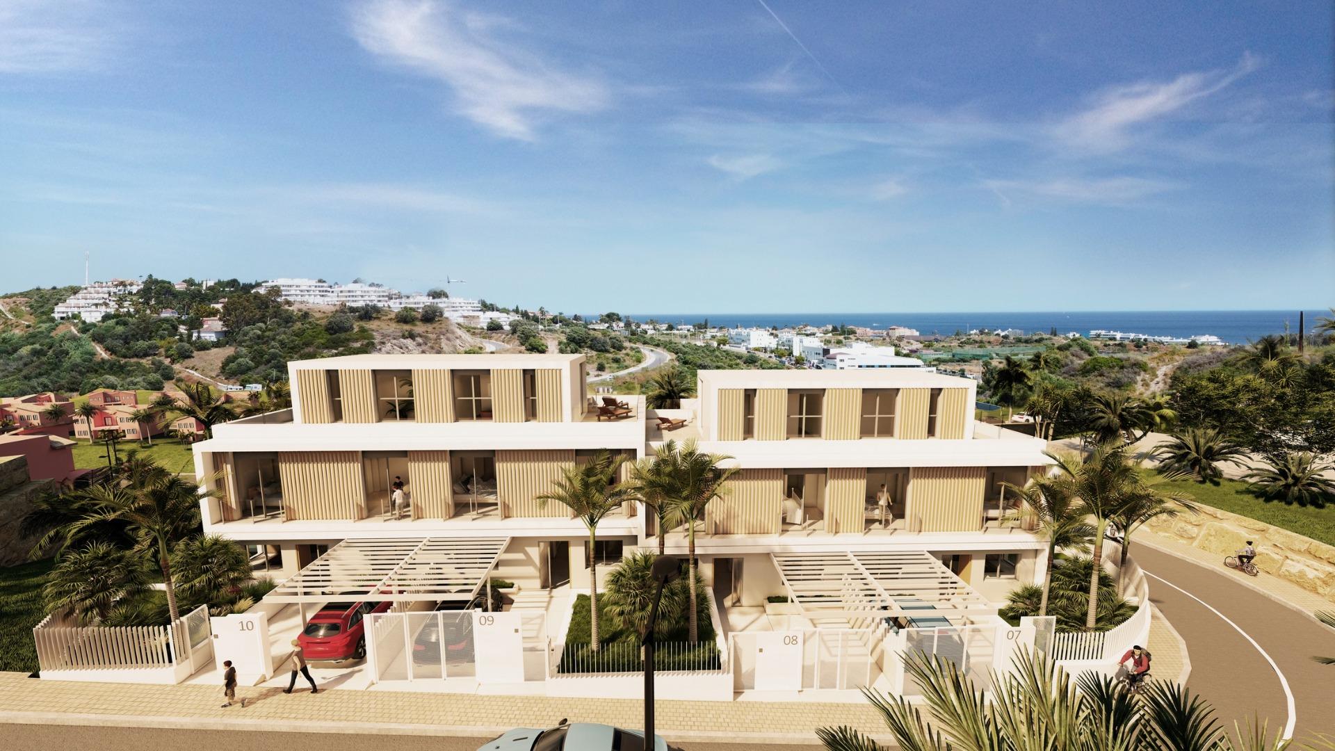 VILLAS ADOSADAS CON VISTAS AL MAR Y JUNTO AL CAMPO DE GOLF
