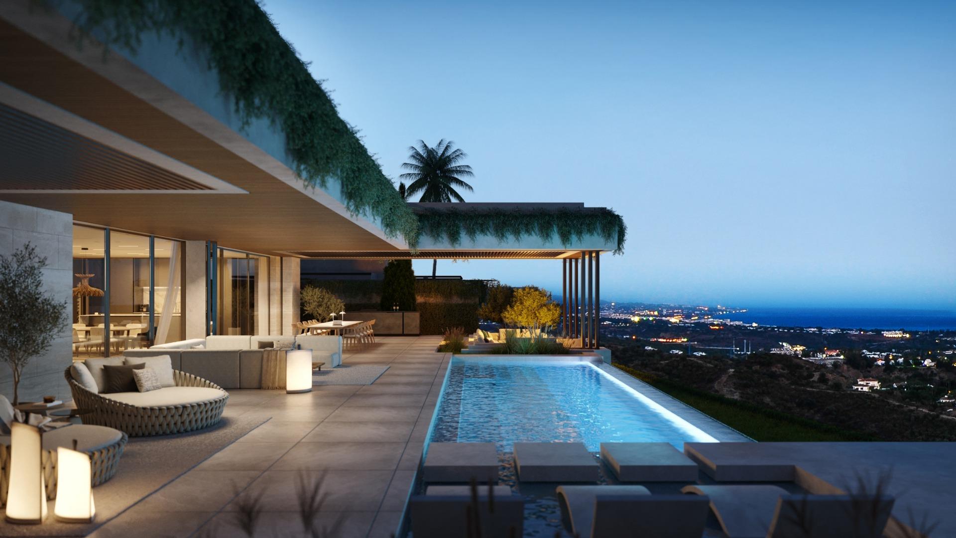 VILLAS DE LUJO DE OBRA NUEVA CON VISTAS AL MAR EN BENAHAVIS