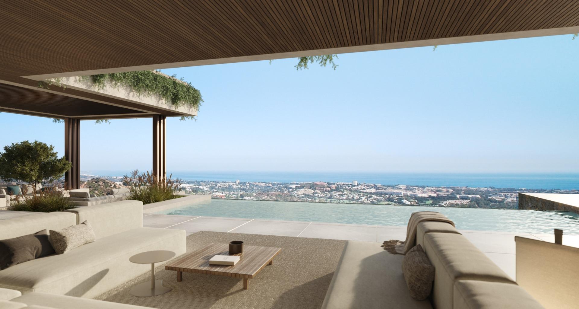 VILLAS DE LUXE NEUVES AVEC VUE SUR LA MER A BENAHAVIS