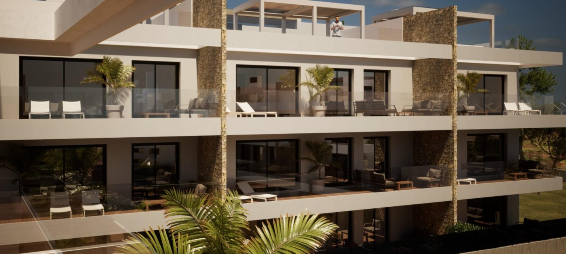 NIEUWBOUW WOONCOMPLEX MET ZEEZICHT IN FINESTRAT